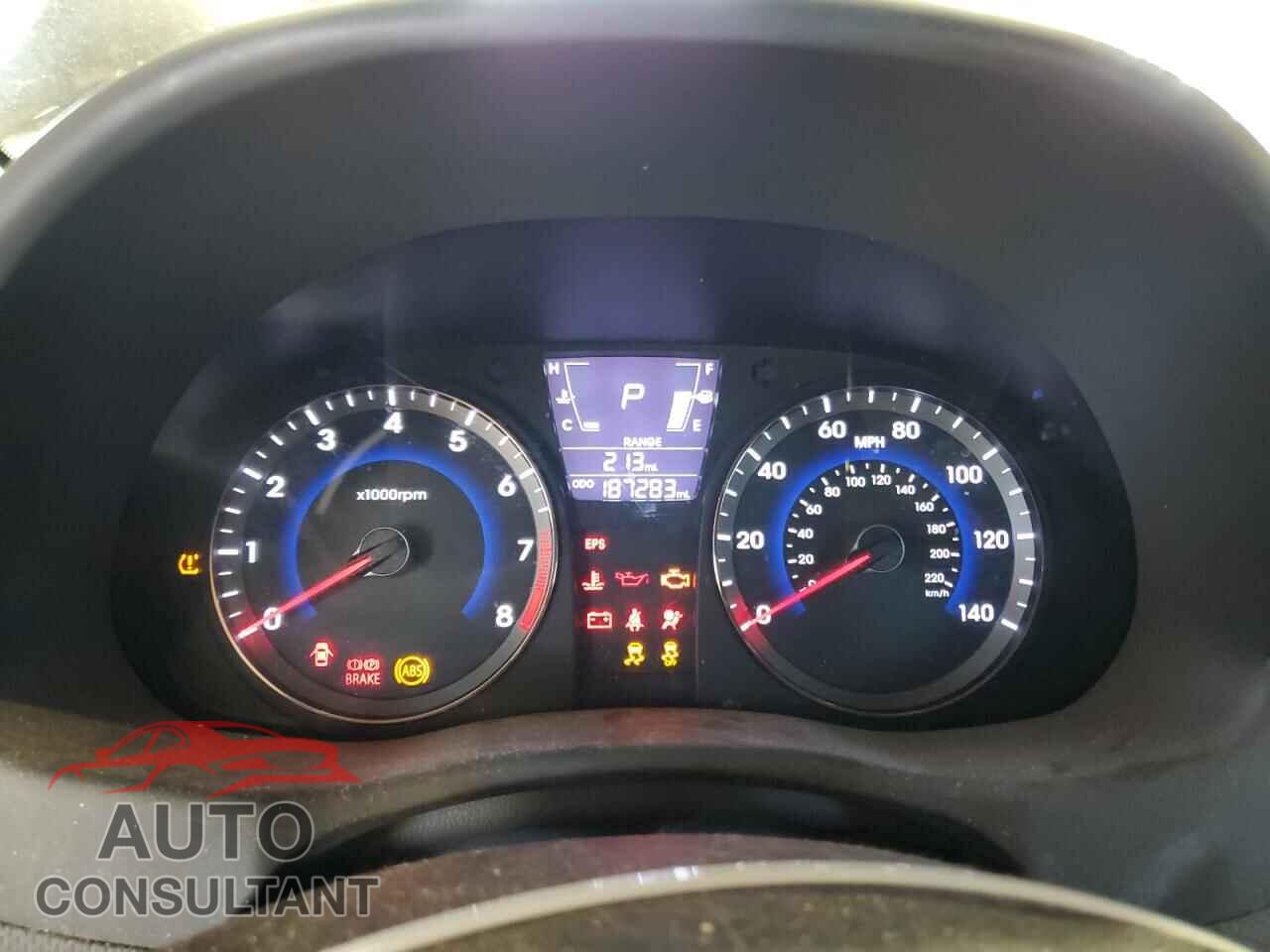 HYUNDAI ACCENT 2012 - KMHCU5AE6CU027186