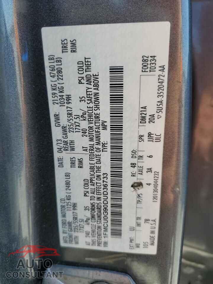 FORD ESCAPE 2013 - 1FMCU0G90DUD36733
