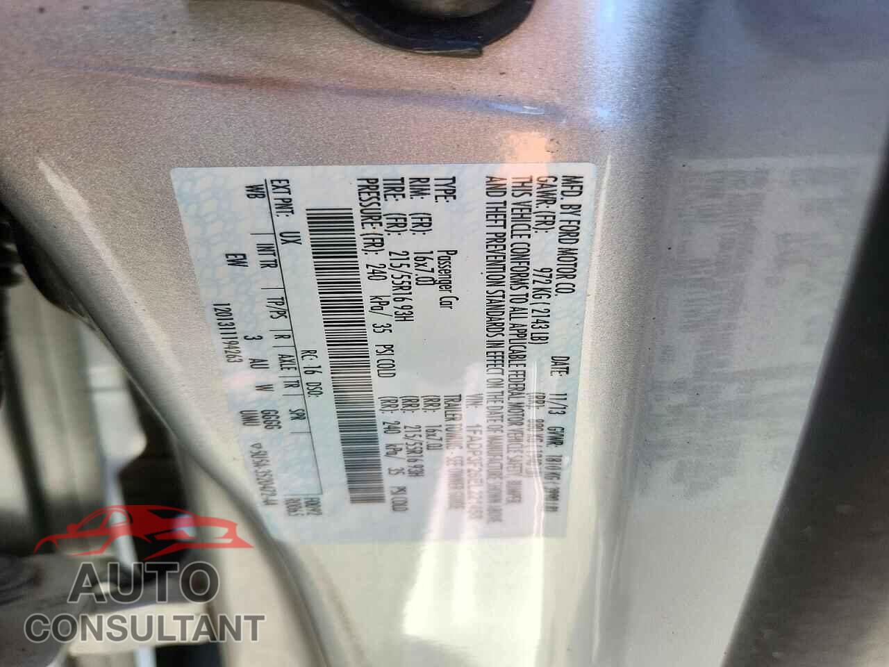 FORD FOCUS 2014 - 1FADP3F26EL221458