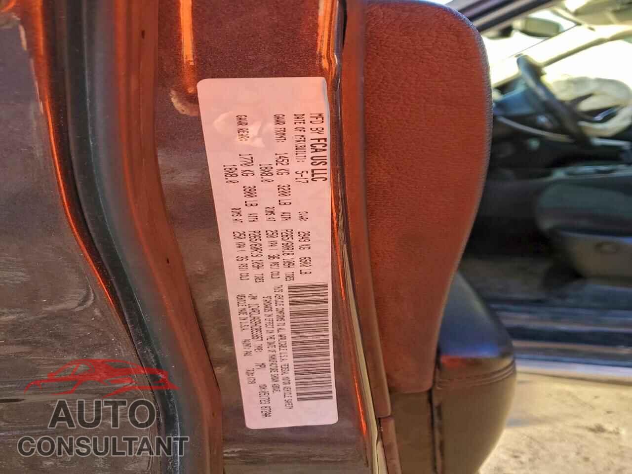 DODGE DURANGO 2017 - 1C4RDJAG9HC893857