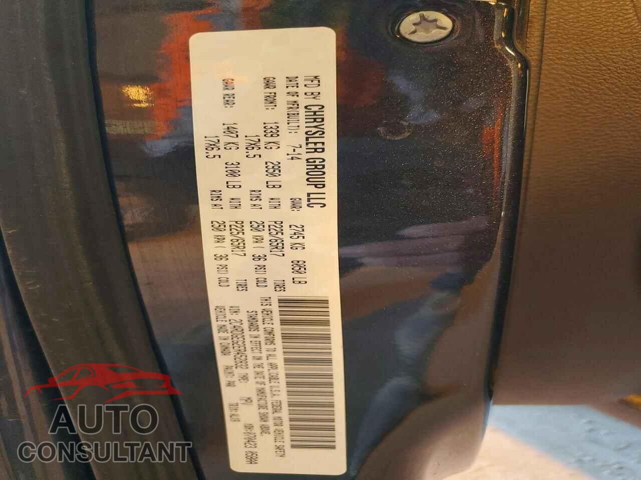 DODGE CARAVAN 2014 - 2C4RDGEG2ER452832