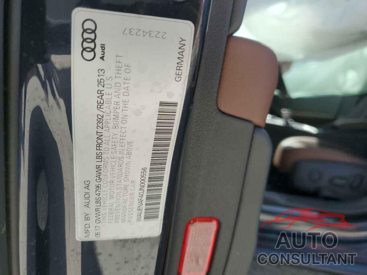 AUDI A4 2018 - WAUENAF40JN000556