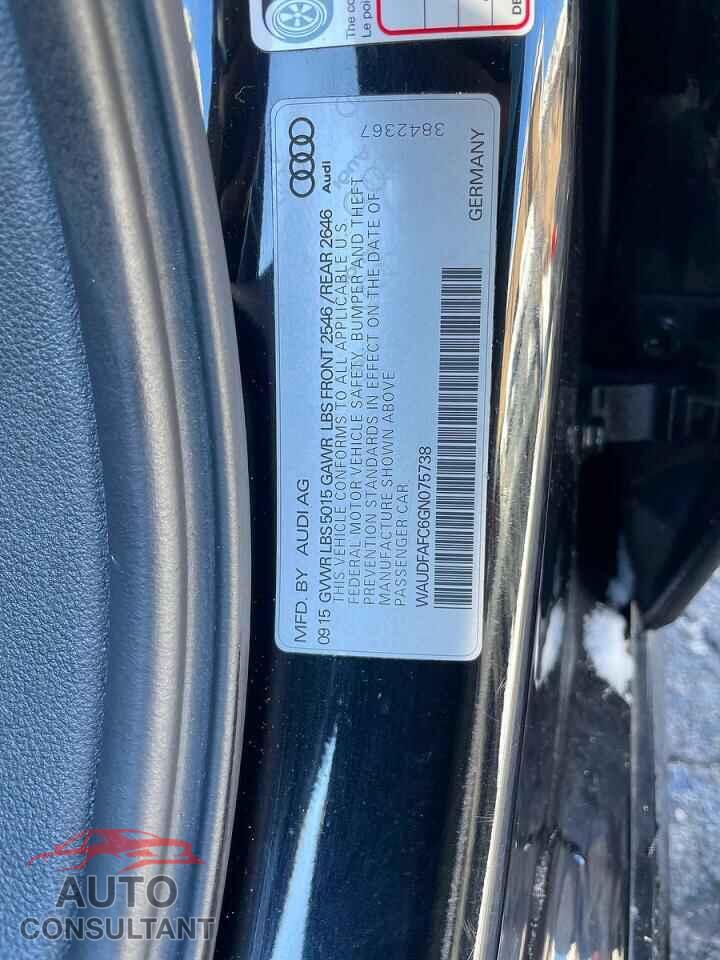 AUDI A6 2016 - WAUDFAFC6GN075738