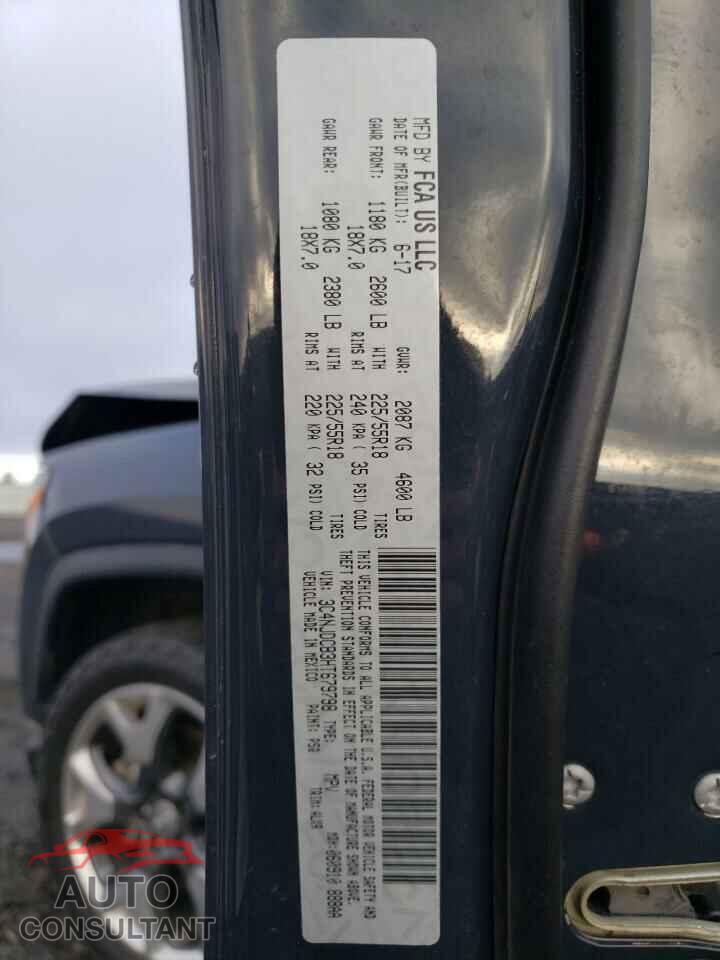 JEEP COMPASS 2017 - 3C4NJDCB3HT679798