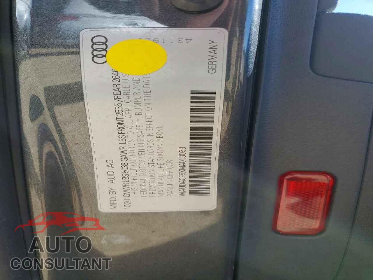 AUDI A5 2021 - WAUDACF5XMA013063
