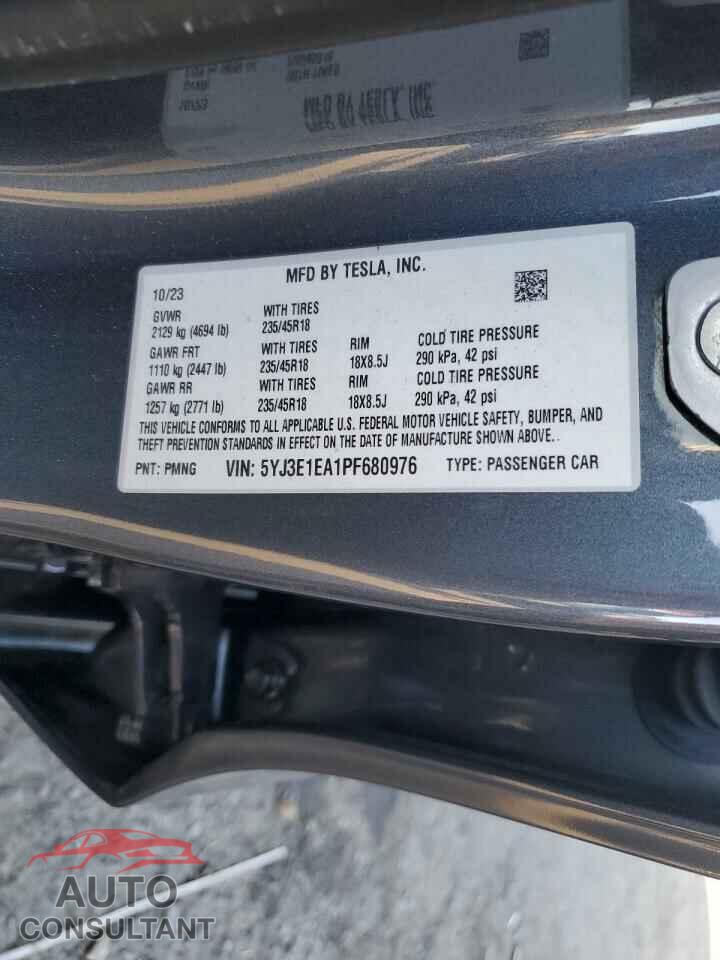 TESLA MODEL 3 2023 - 5YJ3E1EA1PF680976