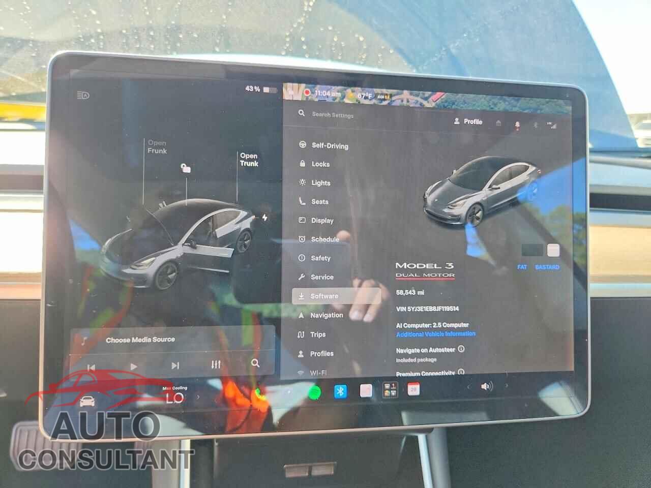 TESLA MODEL 3 2018 - 5YJ3E1EB8JF119514