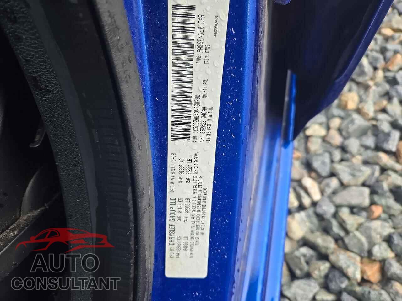 DODGE AVENGER 2013 - 1C3CDZAG4DN768790