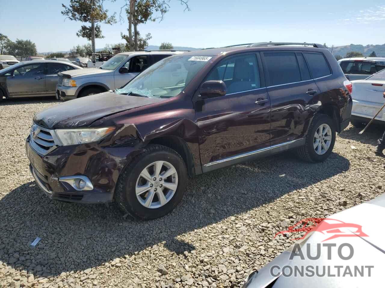 TOYOTA HIGHLANDER 2012 - 5TDZK3EH8CS054651