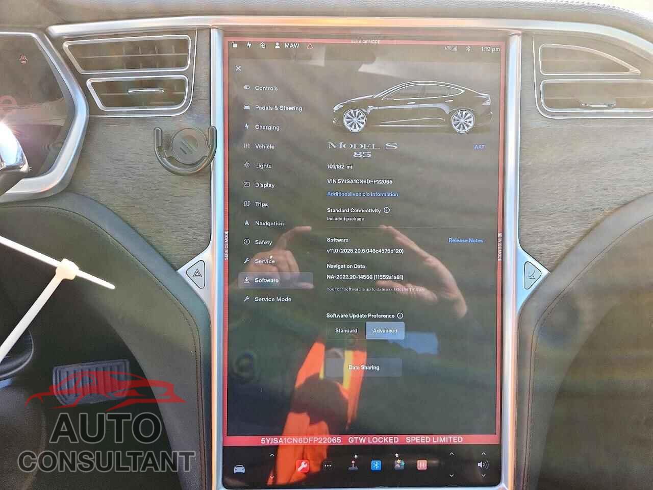 TESLA MODEL S 2013 - 5YJSA1CN6DFP22065