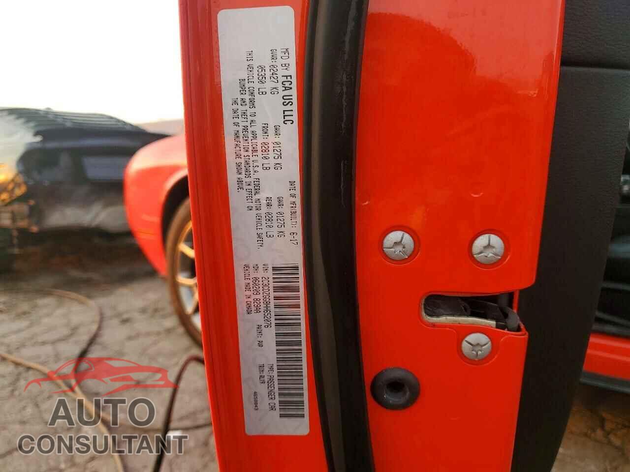 DODGE CHALLENGER 2017 - 2C3CDZGG8HH652076