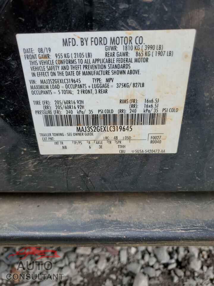 FORD ECOSPORT 2020 - MAJ3S2GEXLC319645