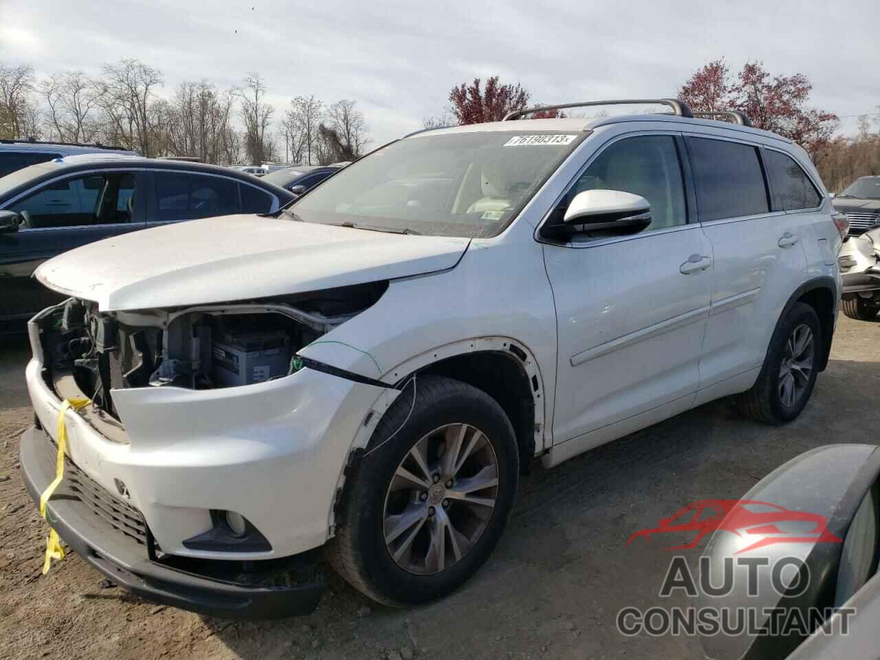 TOYOTA HIGHLANDER 2015 - 5TDJKRFH9FS106890