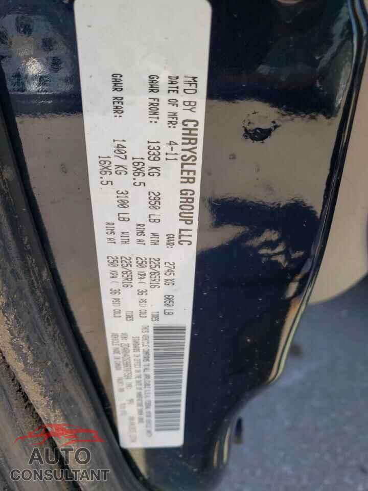 DODGE CARAVAN 2011 - 2D4RN4DG9BR707584