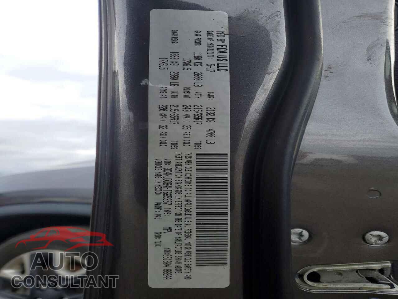 JEEP COMPASS 2017 - 3C4NJDDB4HT665357