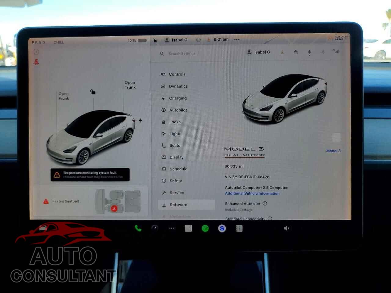 TESLA MODEL 3 2018 - 5YJ3E1EB6JF148428