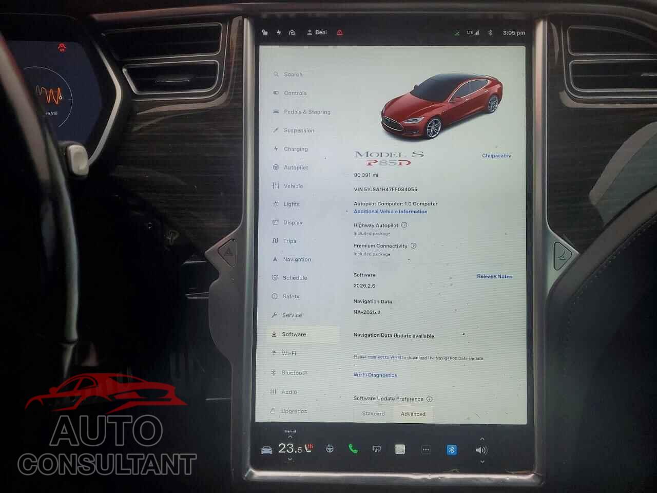 TESLA MODEL S 2015 - 5YJSA1H47FF084055