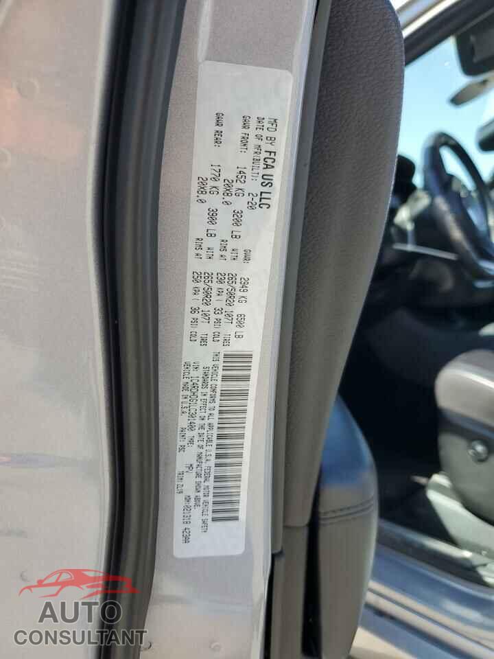 DODGE DURANGO 2020 - 1C4RDHDG1LC301400