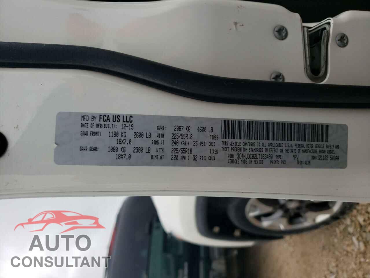JEEP COMPASS 2020 - 3C4NJDCB2LT163490