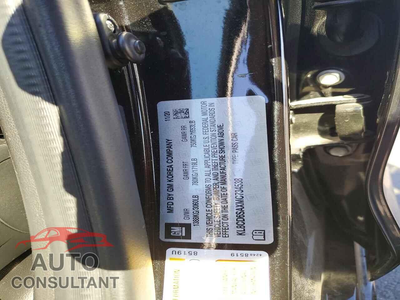 CHEVROLET SPARK 2021 - KL8CD6SAXMC734538