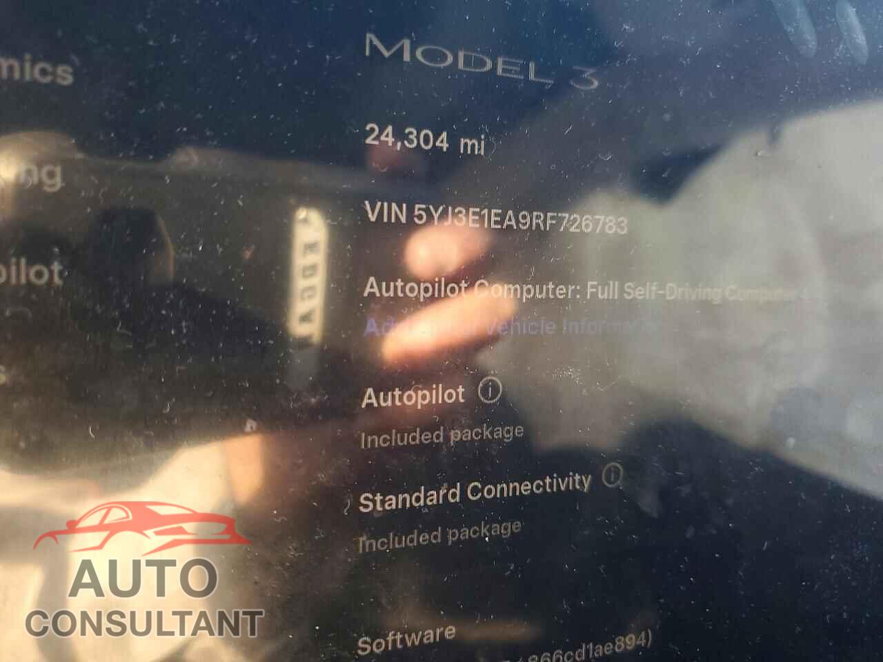 TESLA MODEL 3 2024 - 5YJ3E1EA9RF726783
