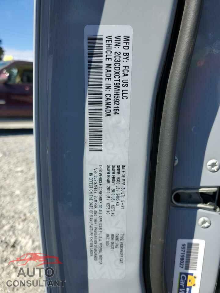 DODGE CHARGER 2021 - 2C3CDXCT9MH592164