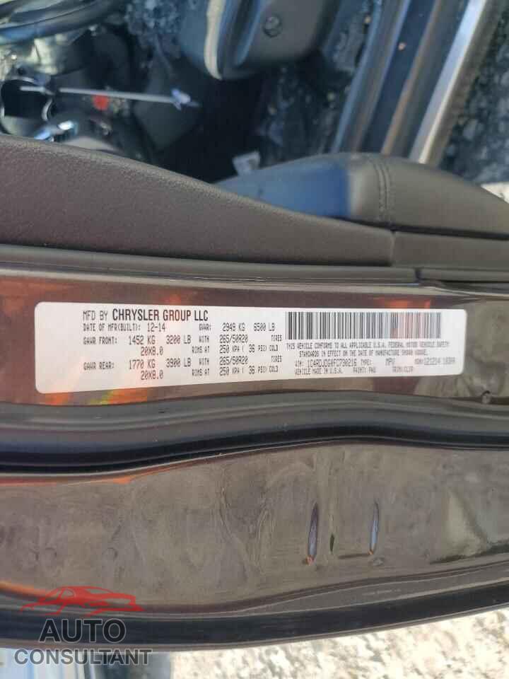DODGE DURANGO 2015 - 1C4RDJDG0FC730216