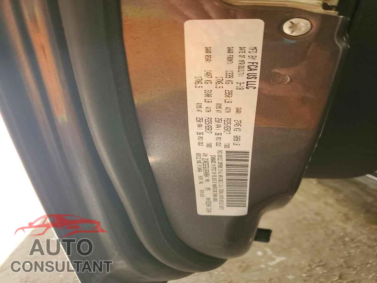 DODGE CARAVAN 2018 - 2C4RDGEG8JR240804