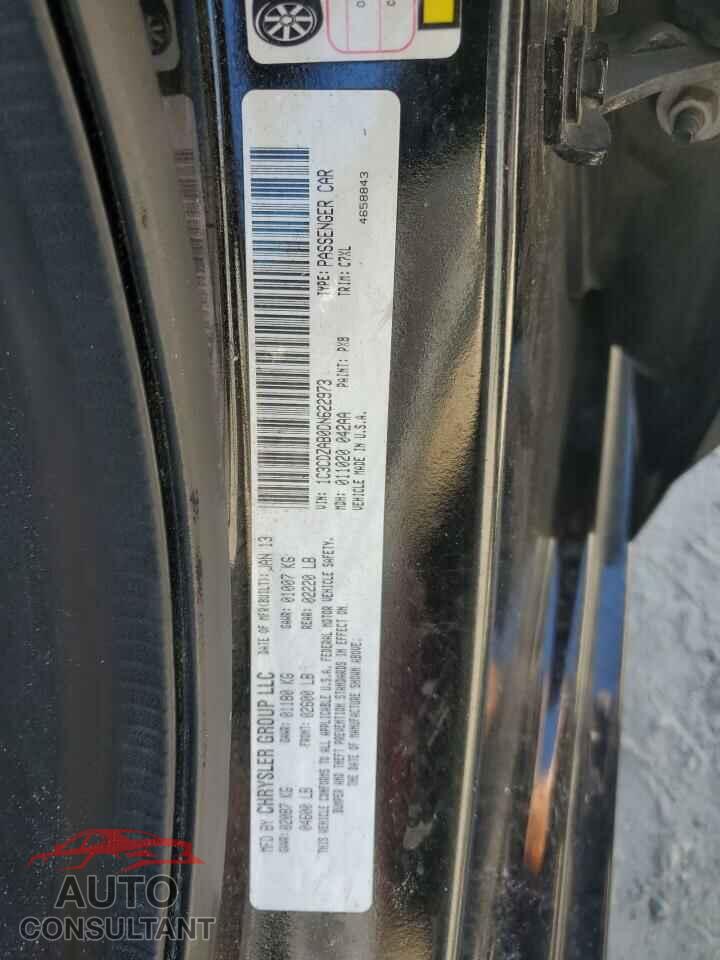 DODGE AVENGER 2013 - 1C3CDZAB0DN622973
