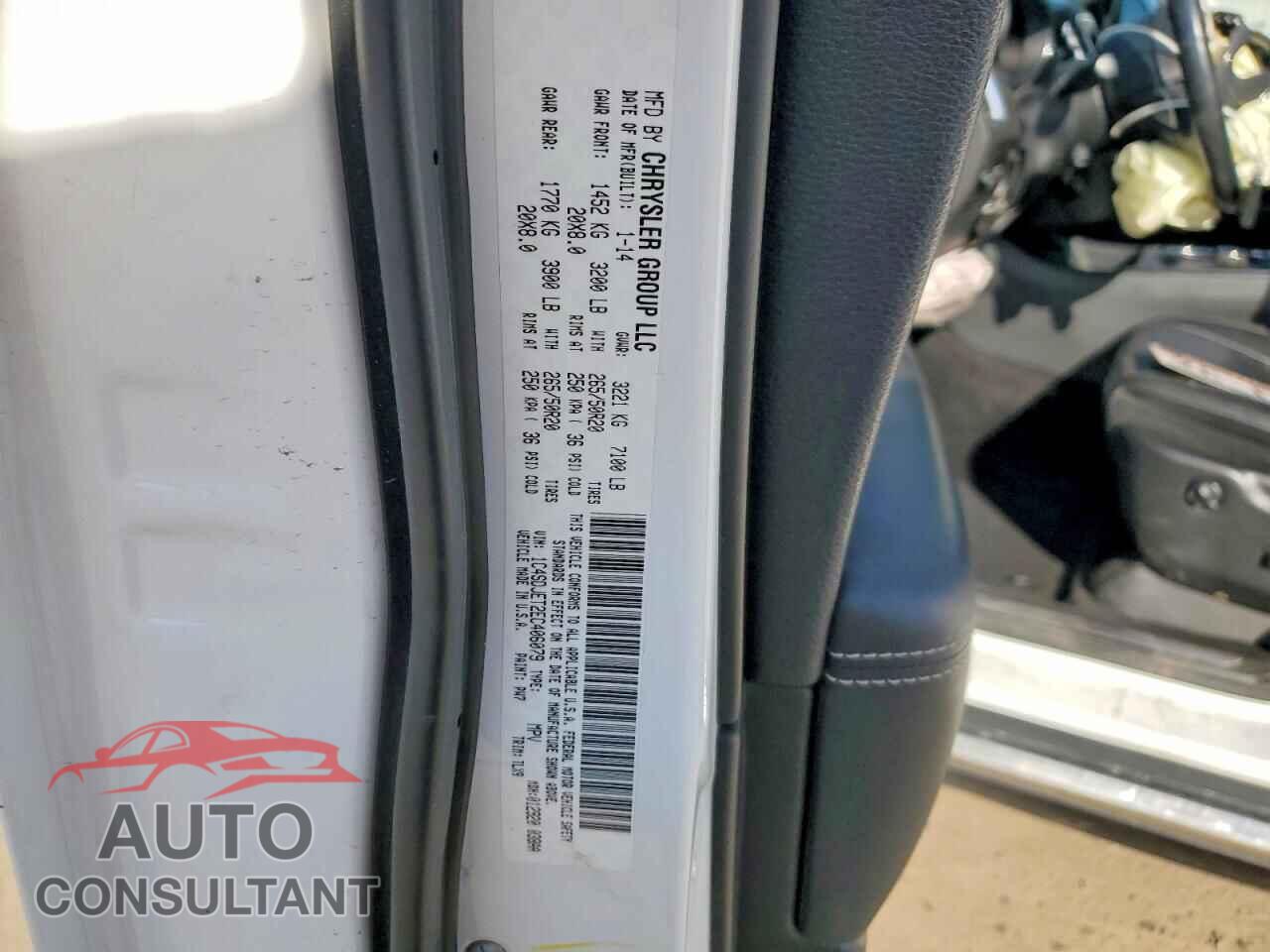 DODGE DURANGO 2014 - 1C4SDJET2EC406079