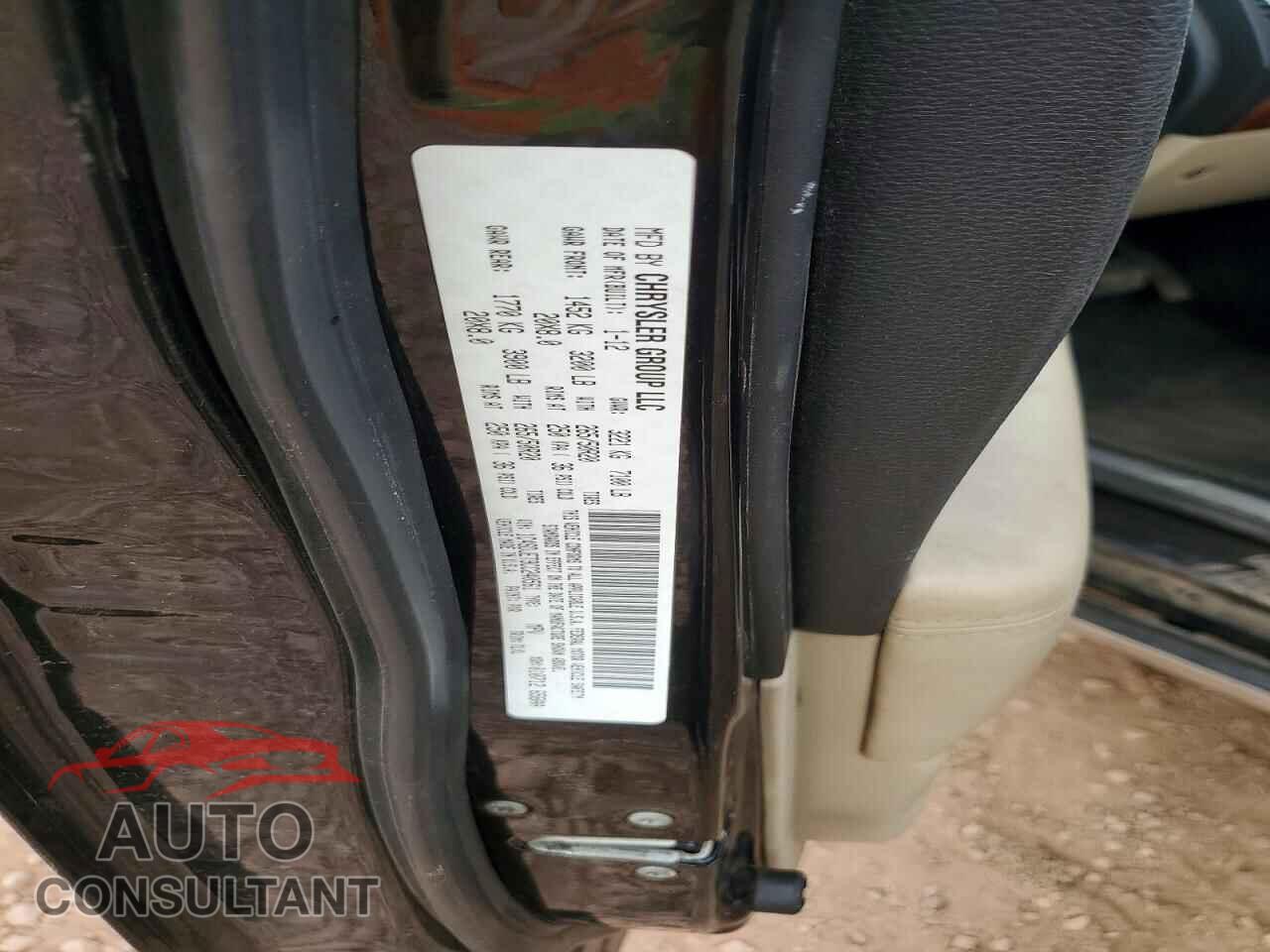 DODGE DURANGO 2012 - 1C4SDJET9CC240561