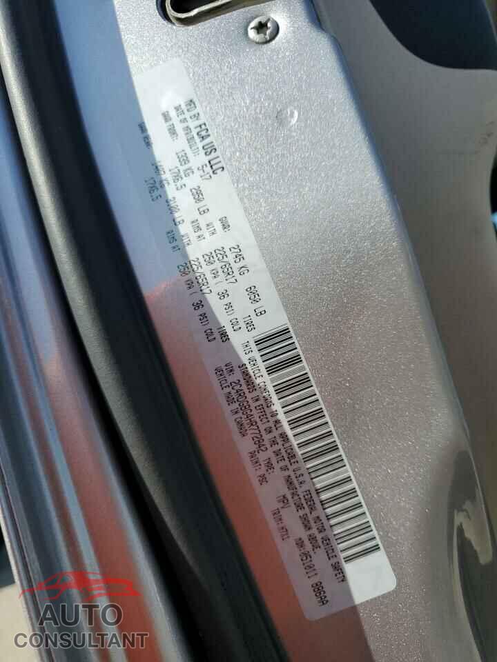 DODGE CARAVAN 2017 - 2C4RDGBG4HR772842