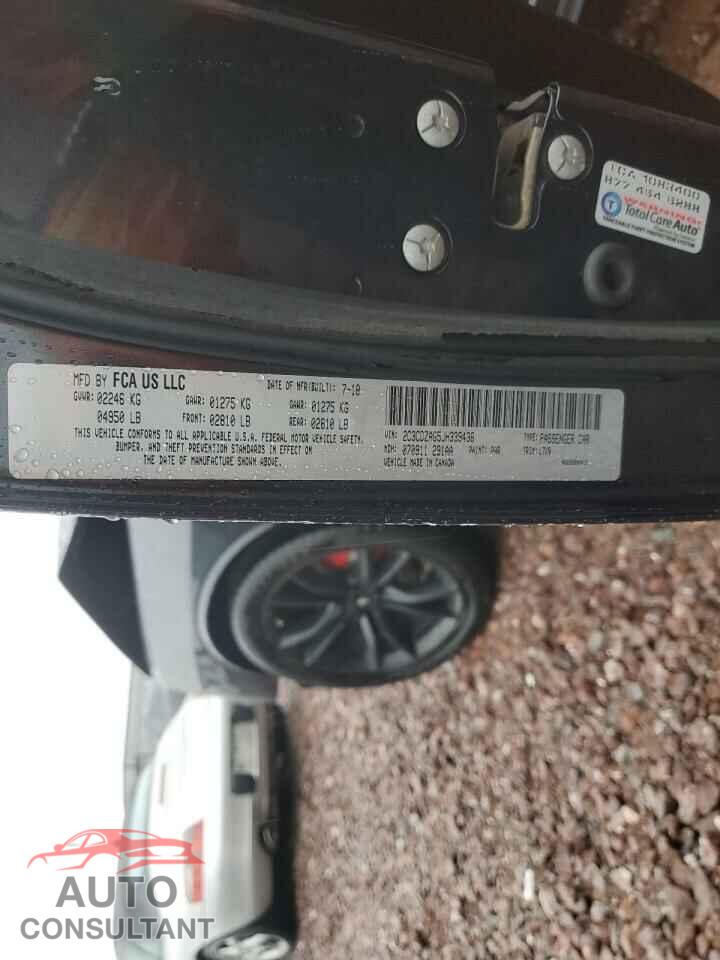 DODGE CHALLENGER 2018 - 2C3CDZAG5JH339436