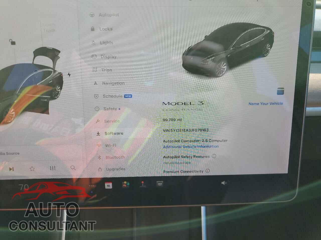 TESLA MODEL 3 2018 - 5YJ3E1EA3JF078183