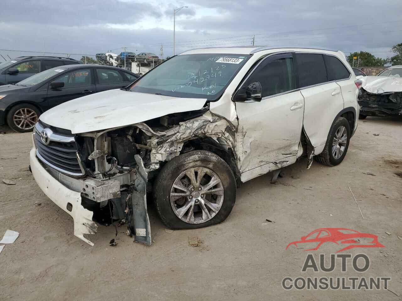 TOYOTA HIGHLANDER 2015 - 5TDKKRFHXFS042749