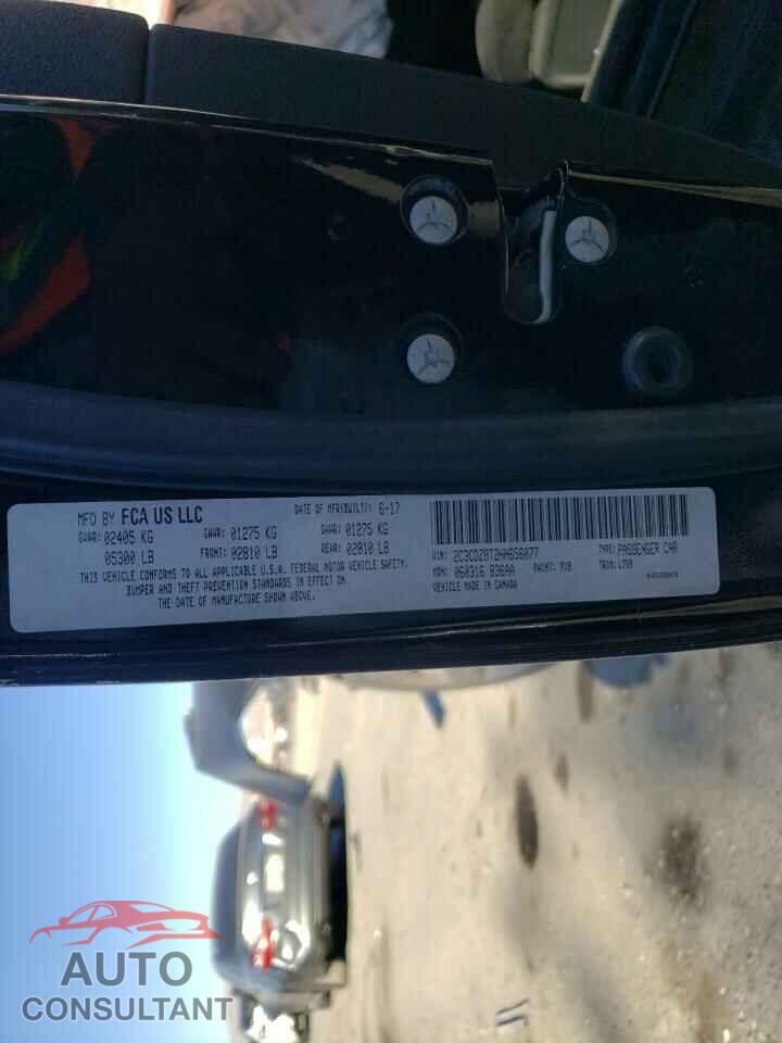 DODGE CHALLENGER 2017 - 2C3CDZBT2HH656077