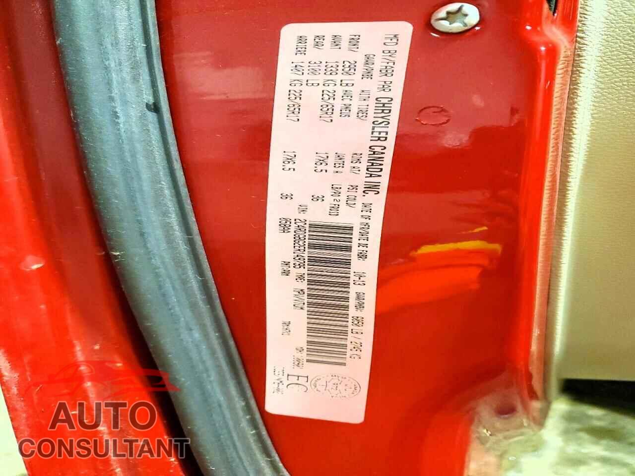 DODGE CARAVAN 2014 - 2C4RDGBG2ER149795