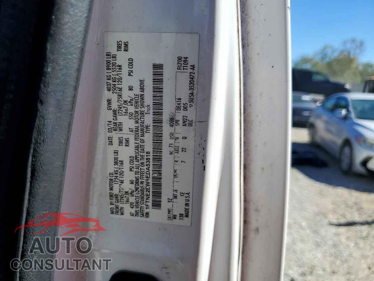 FORD ECONOLINE 2014 - 1FTNE2EW6EDA53818