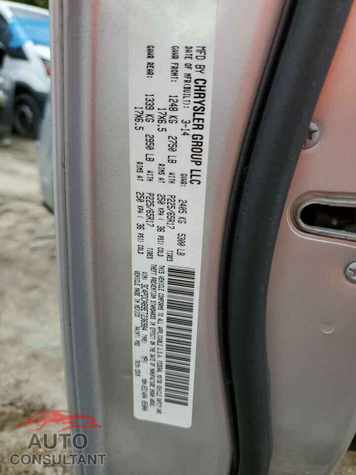 DODGE JOURNEY 2014 - 3C4PDCAB9ET236984