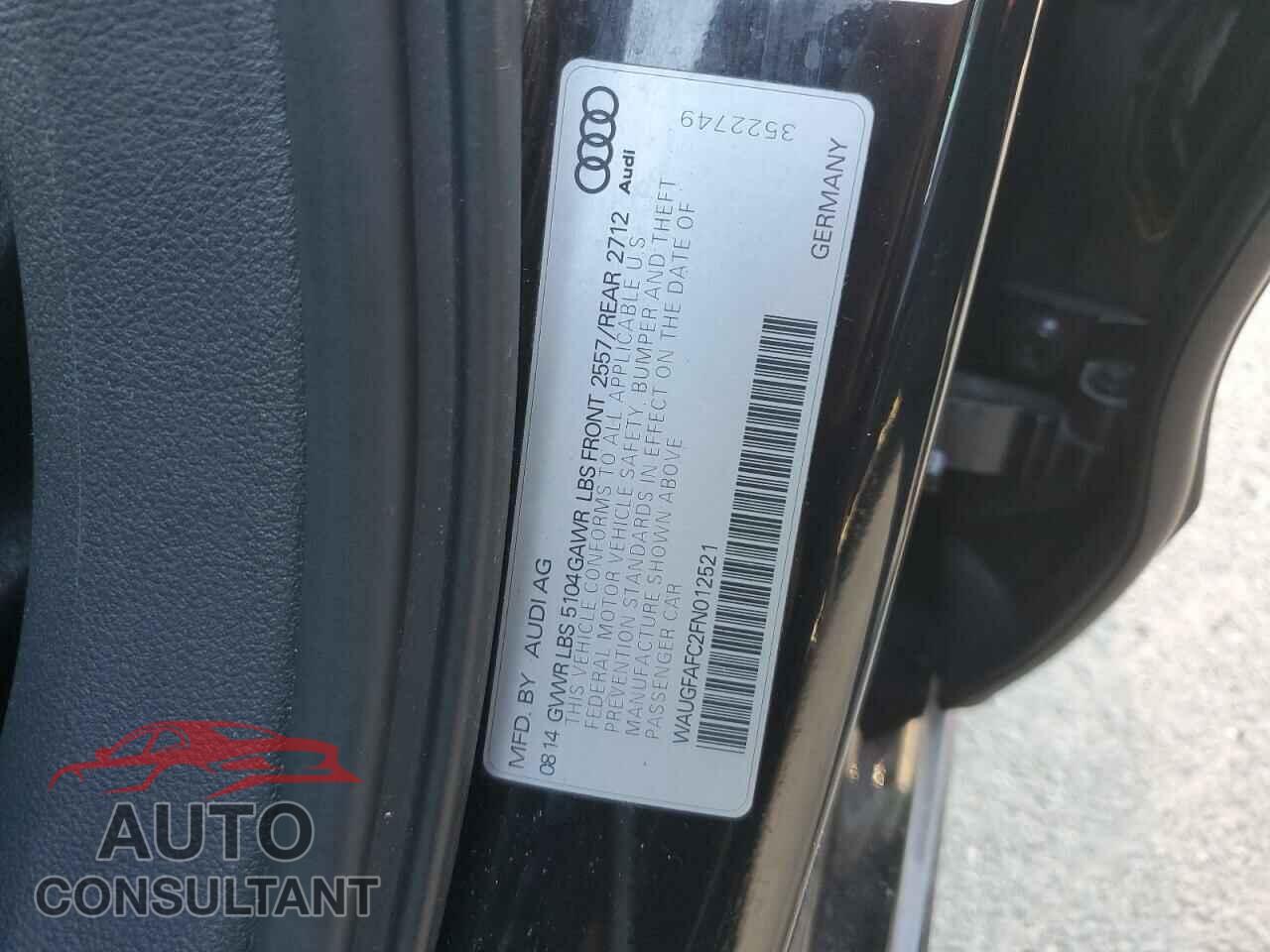 AUDI A6 2015 - WAUGFAFC2FN012521