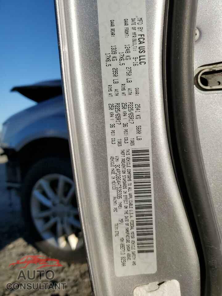 DODGE JOURNEY 2017 - 3C4PDDBG4HT535335