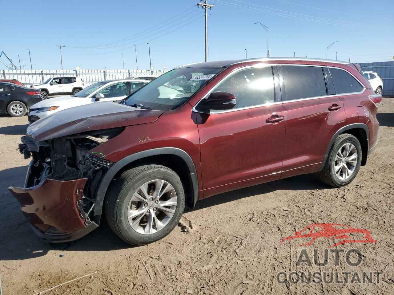 TOYOTA HIGHLANDER 2015 - 5TDJKRFH6FS112677