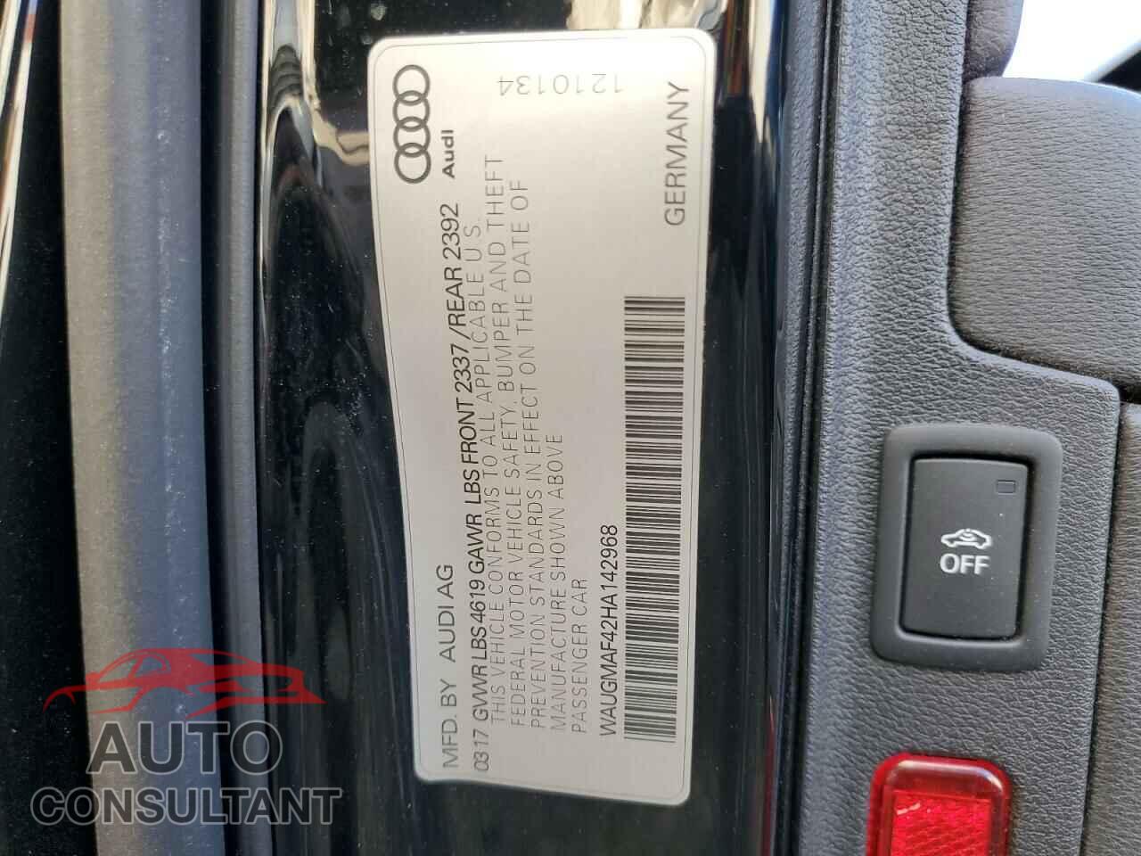 AUDI A4 2017 - WAUGMAF42HA142968