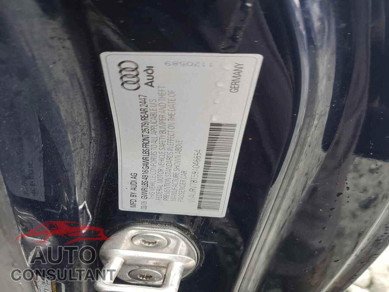 AUDI S5/RS5 2009 - WAURV78T59A046654