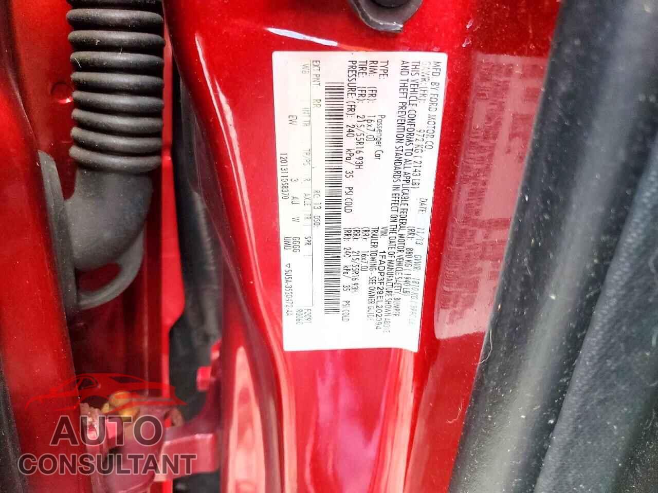 FORD FOCUS 2014 - 1FADP3F29EL202094