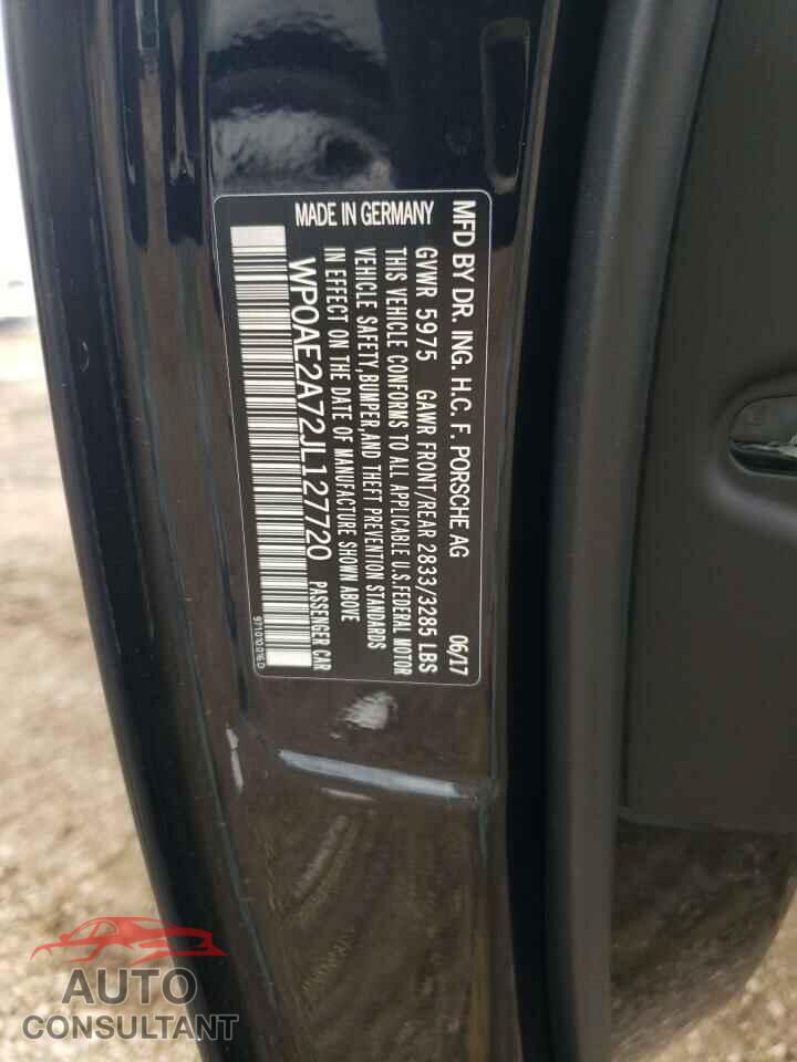 PORSCHE PANAMERA 2018 - WP0AE2A72JL127720