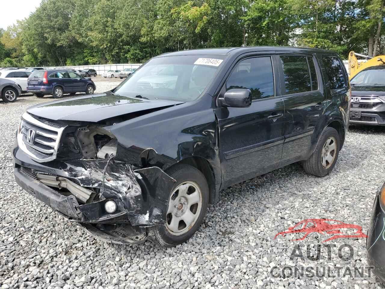HONDA PILOT 2012 - 5FNYF4H7XCB072341