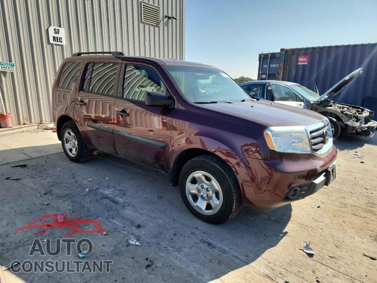 HONDA PILOT 2013 - 5FNYF4H23DB064877