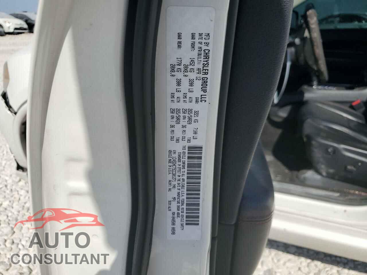 DODGE DURANGO 2012 - 1C4SDHCT5CC301271