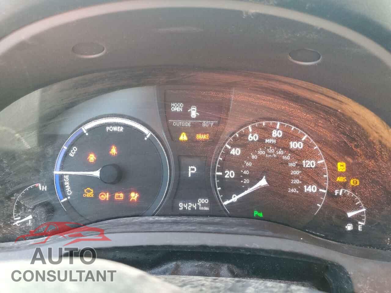 LEXUS RX450 2013 - JTJBC1BA7D2052955